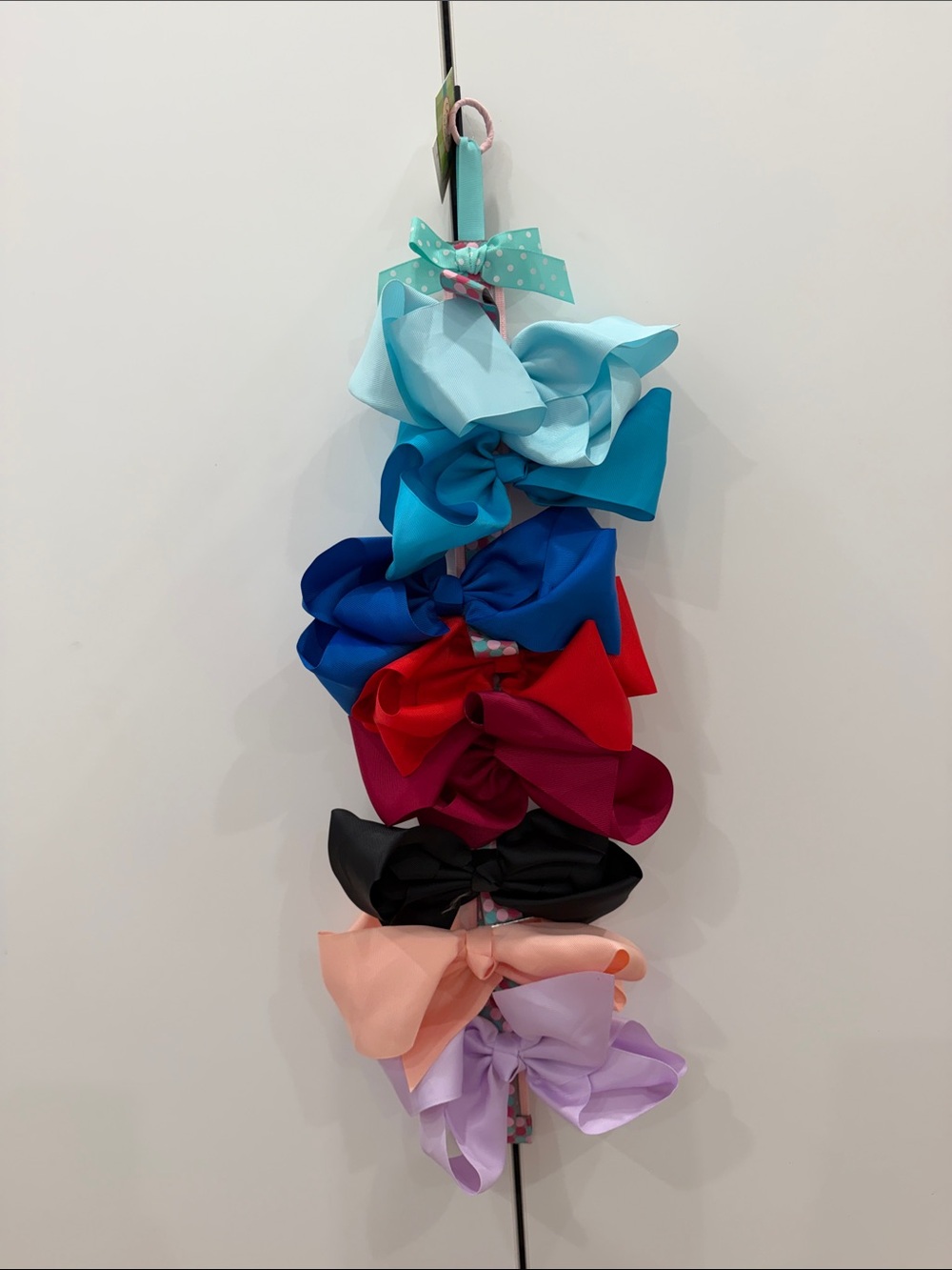Assorted Girls Hair Bows - Multi Color Pack 8